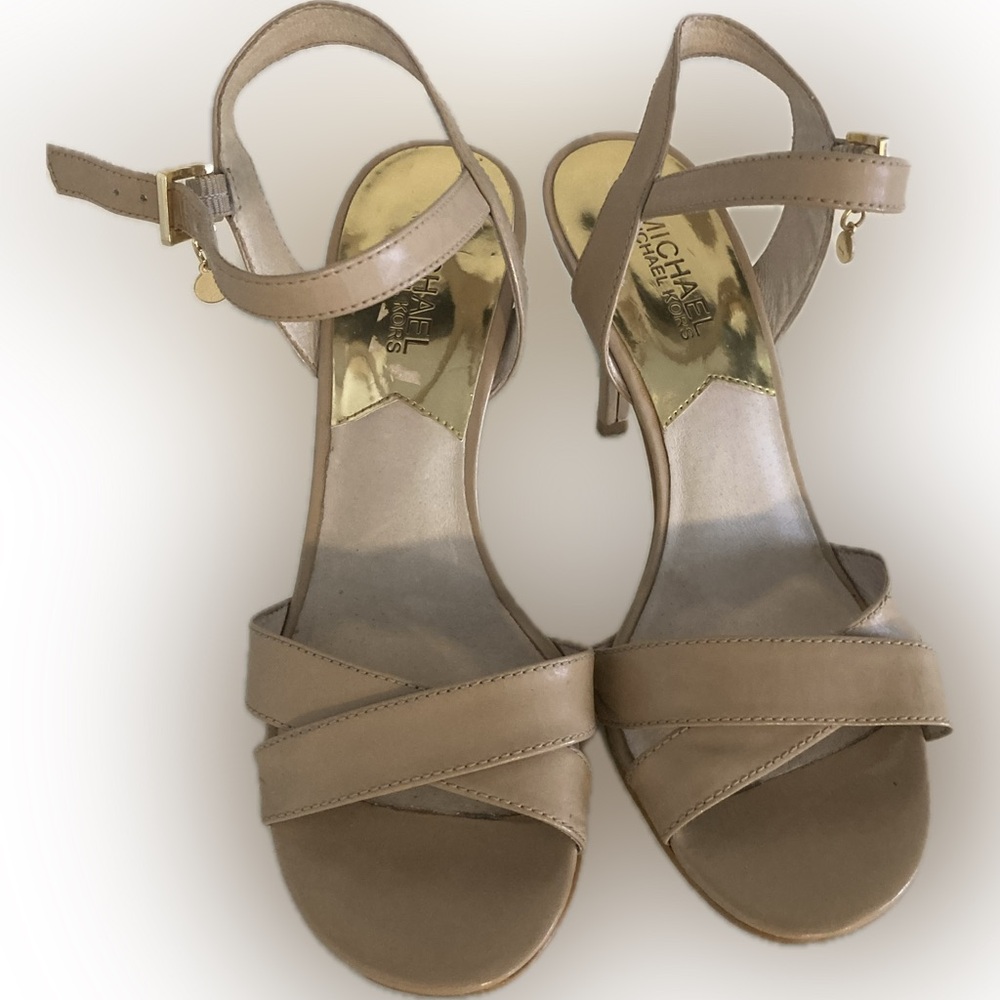 Michael Kors Women's Tan Strappy Heels